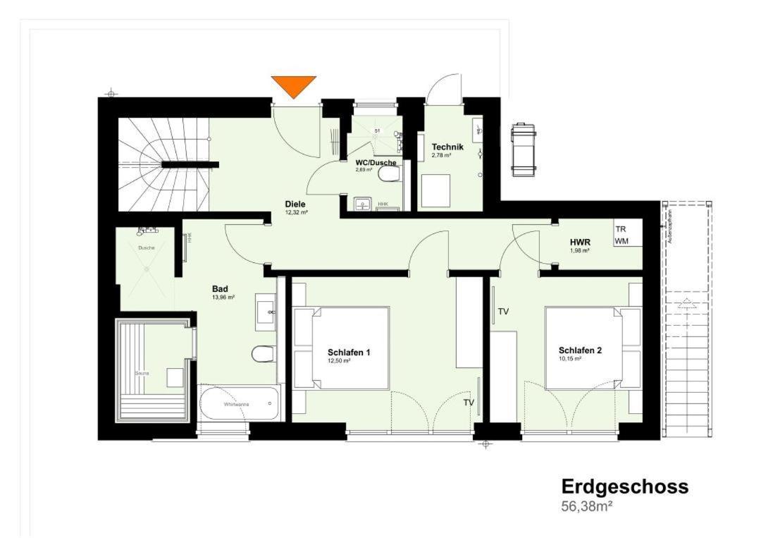 Haus Diemeleck - Ferienhaus Fuer 6 Personen Mit Sauna Und Dachterrasse Mit Panoramablick Villa Heringhausen Exterior photo